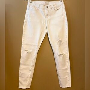 White Celebrity Pink Crop Pant